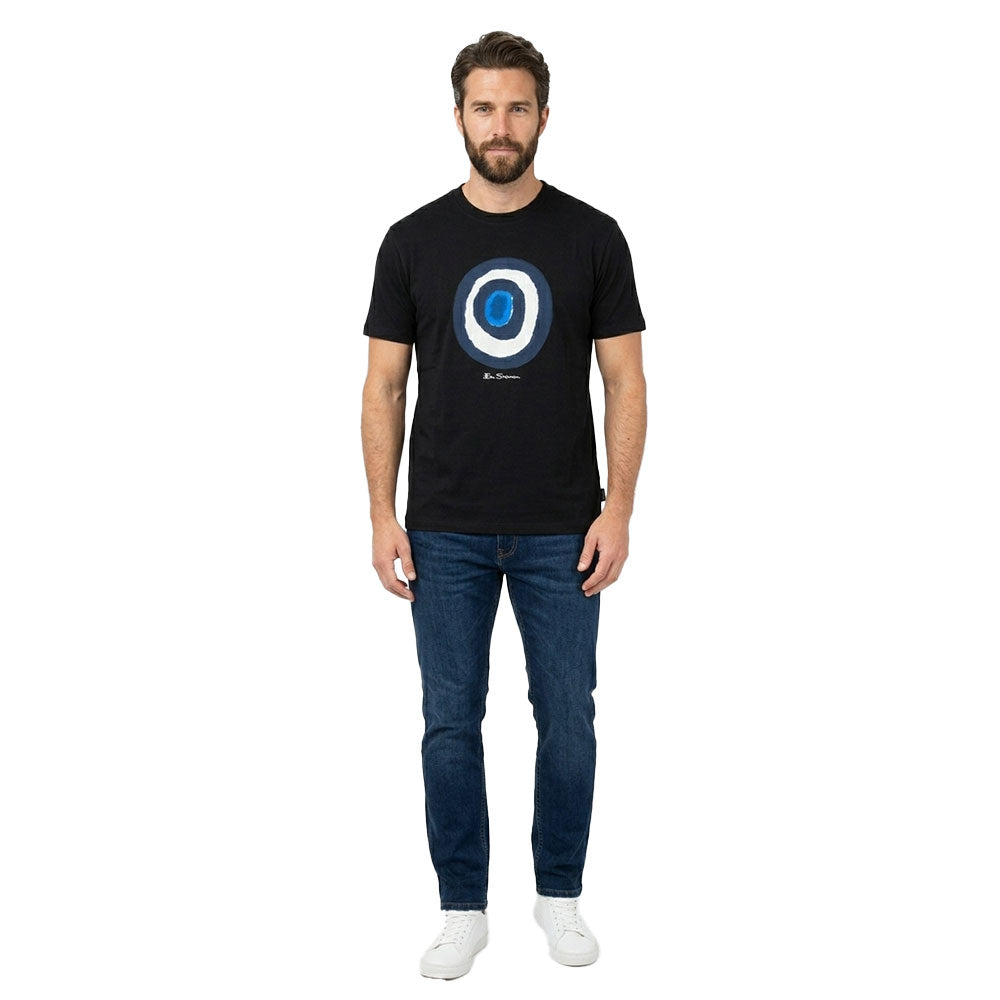 Ben Sherman Mens Target Picasso T-Shirt In Black