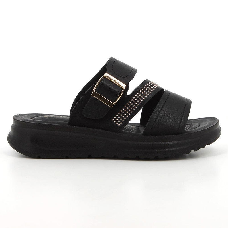 Pierre Cardin Ladies Andaz Black Sandals