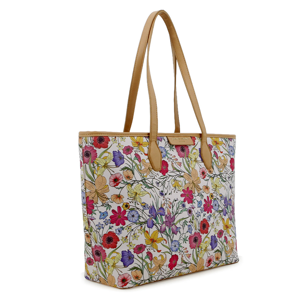 Pierre Cardin Womens Elodie Floral Tote Bage In Floral Multi