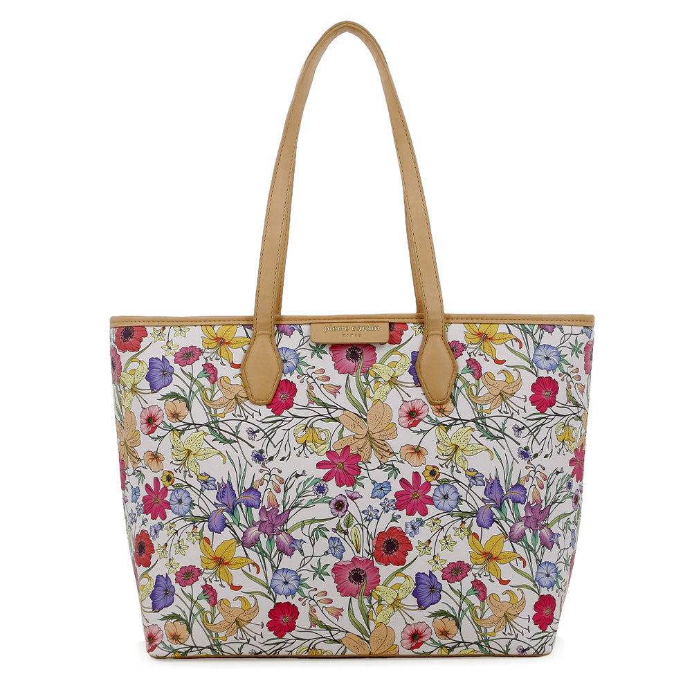 Pierre Cardin Womens Elodie Floral Tote Bage In Floral Multi