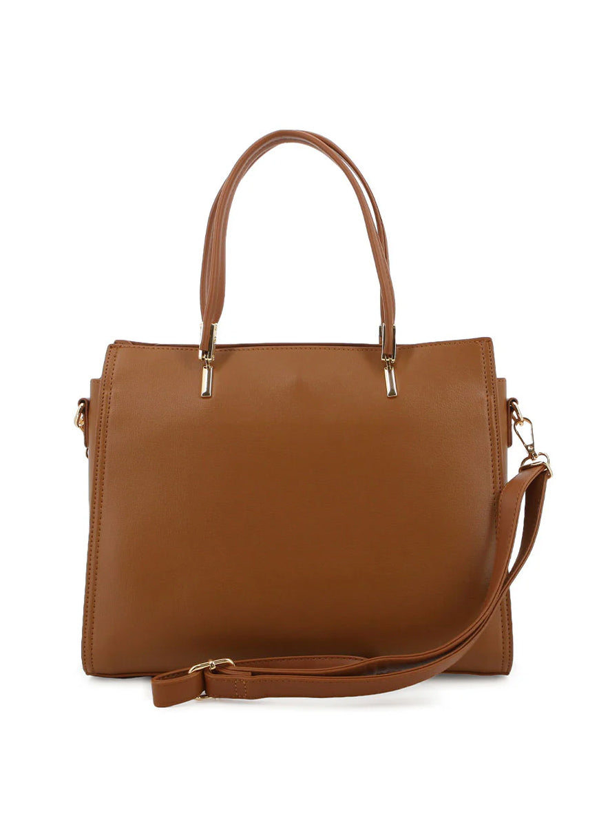Pierre Cardin Valeria Structured Bag in Brown