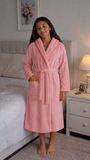 Comet Kids Girls Hooded Gown In Pink