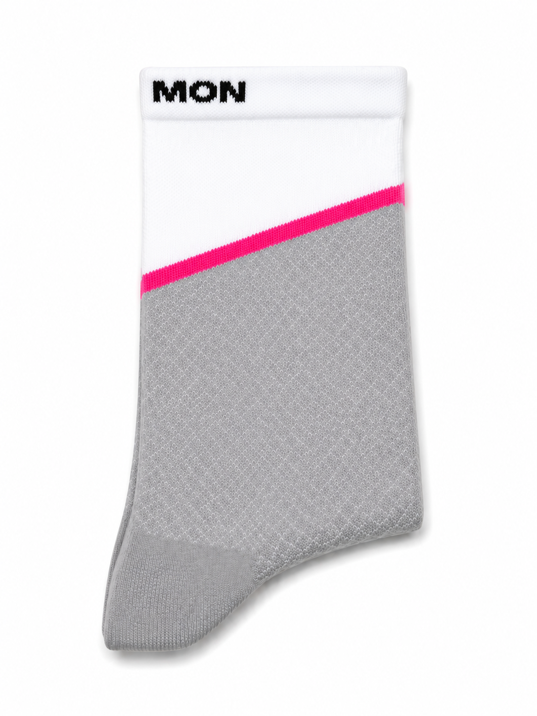 Salomon Mens Pulse Crew Lifestyle Socks In Sharkskin/Pink Glo