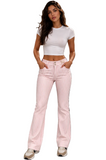 Freddy Womens Shaping Pant In Pink & White Stripe