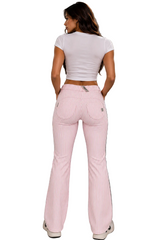 Freddy Womens Shaping Pant In Pink & White Stripe