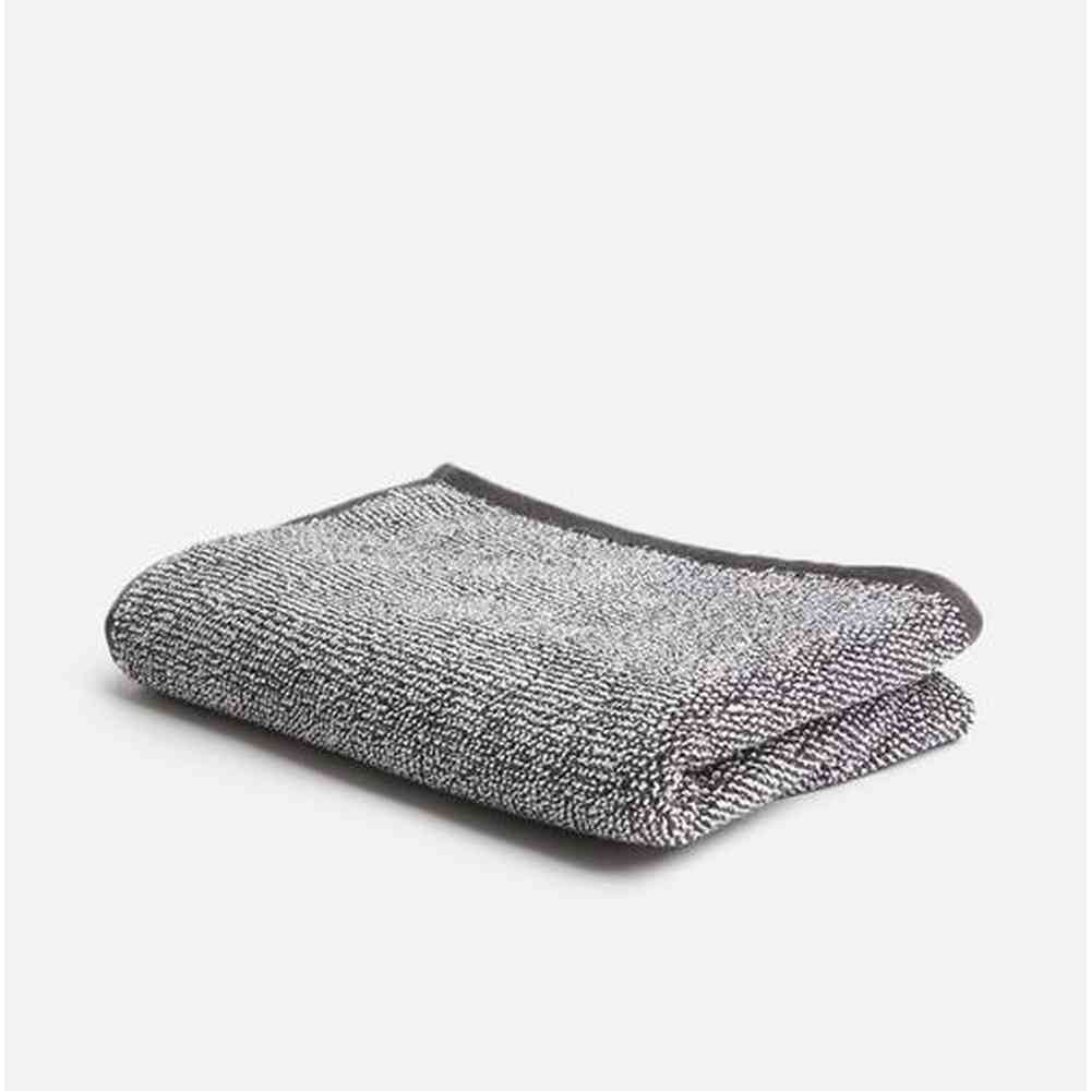 Linen House Plush Bath Mat In Charcoal Marle