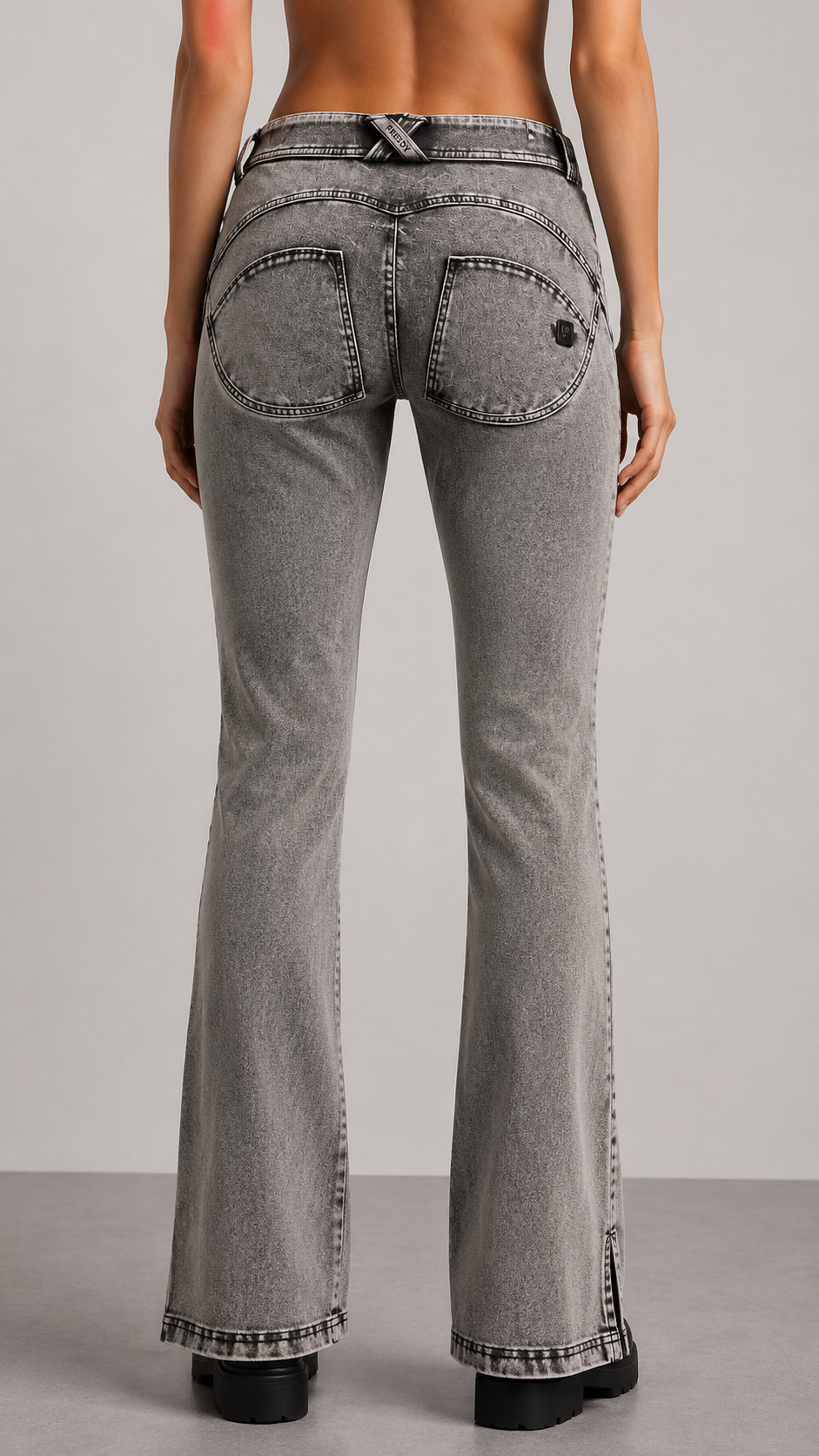 Freddy Womens Shaping Pant With Front Pocket J In Grey