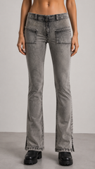 Freddy Womens Shaping Pant With Front Pocket J In Grey