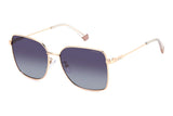 Polaroid Polarized Full Rim Sunglasses In Gold Copper