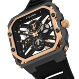 Police Mens Disruptor Watch In Balck Abd Rose Gold