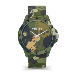 Police Plastic Khaki Silicon Watch