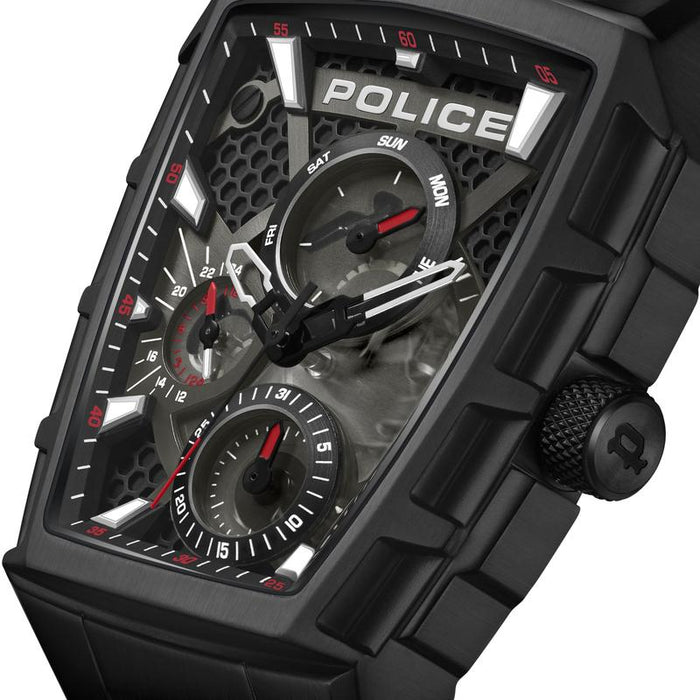 Police Men Tough Gear Watch Red/Black