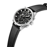 Police Ss Black Leather Strap