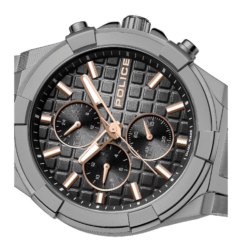 Police Gun Metal Grey Dial