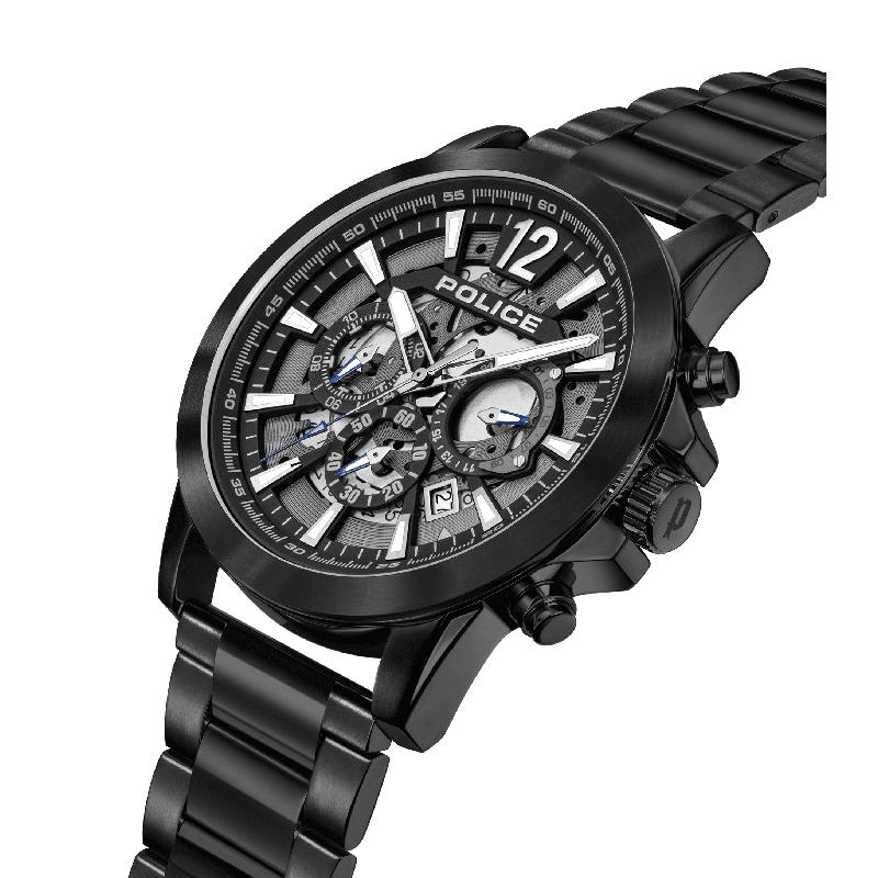 Police Black Case Dial Ss Strap