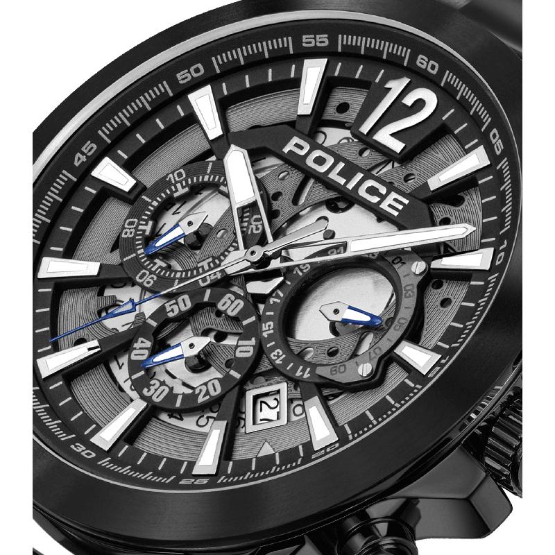 Police Black Case Dial Ss Strap