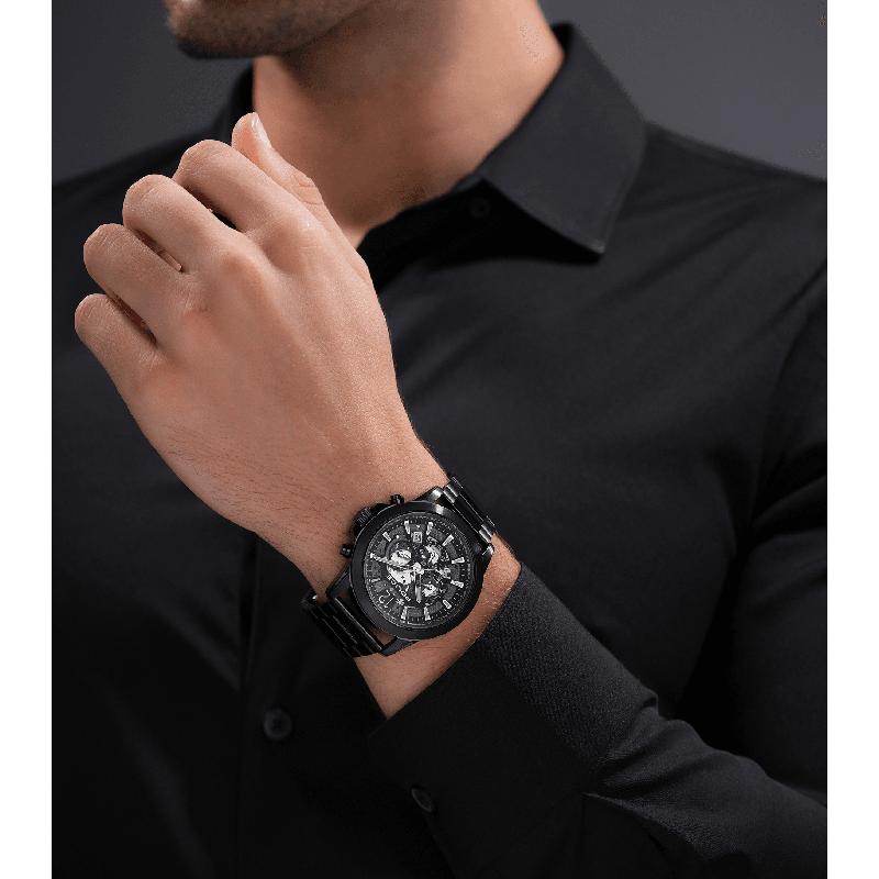 Police Black Case Dial Ss Strap