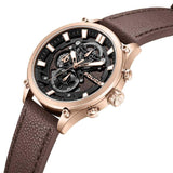 Police Rose Gold Brown Dial