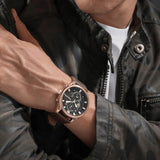 Police Rose Gold Brown Dial