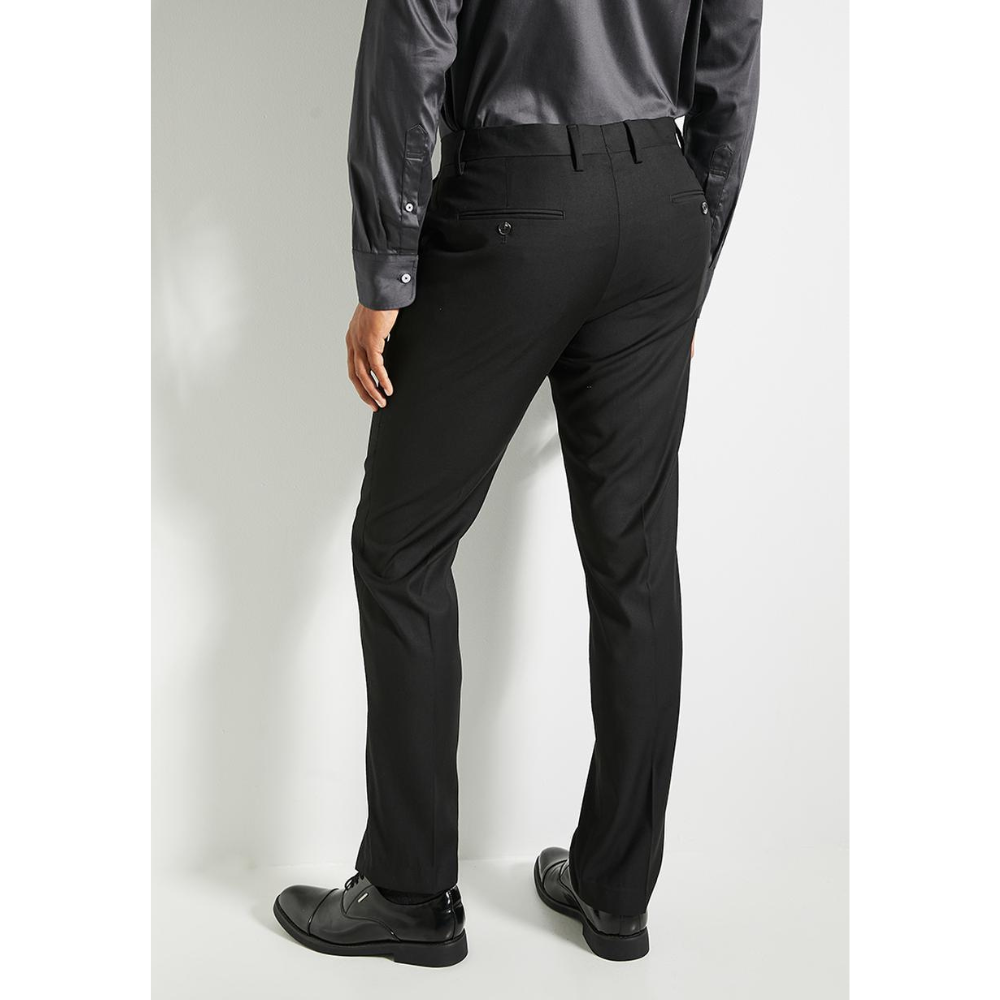 Polo Mens Custom Fit Travel Formal Trouser In Black