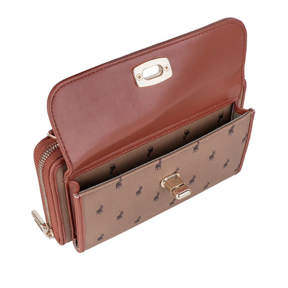 Polo Encore Smalls Phone Sling Purse In Camel