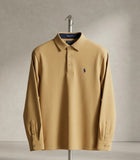 Polo Mens Double Face Ls Golfer Stone
