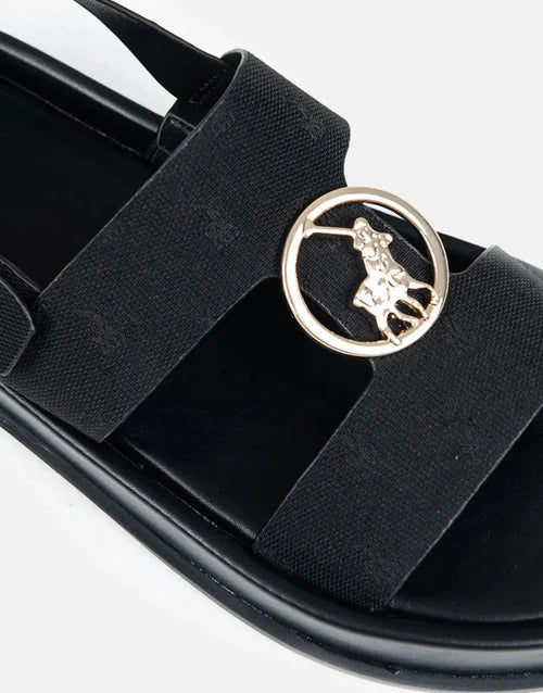 Polo Womens Jacquard Moulded Trim Sandal Black Sedgars SA polo-womens-jacquard-moulded-trim-sandal-black-sedgars-sa
