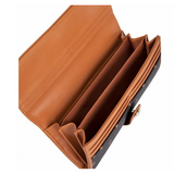 Polo New Iconic Clutch Purse In Brown