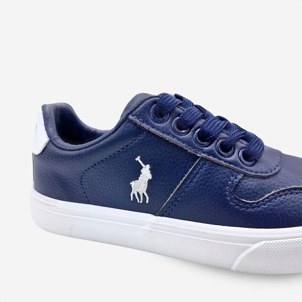 Polo Classic Leather Sneaker In Navy