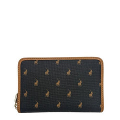 Polo Womens Medium Zip Around Purse In Brown