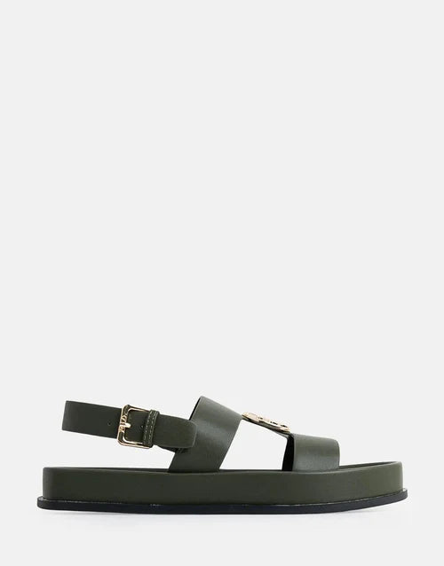 Polo Womens Moulded Trim Sandals In Green