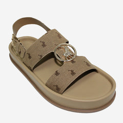 Polo Womens Moulded Trim Sandals In Stone
