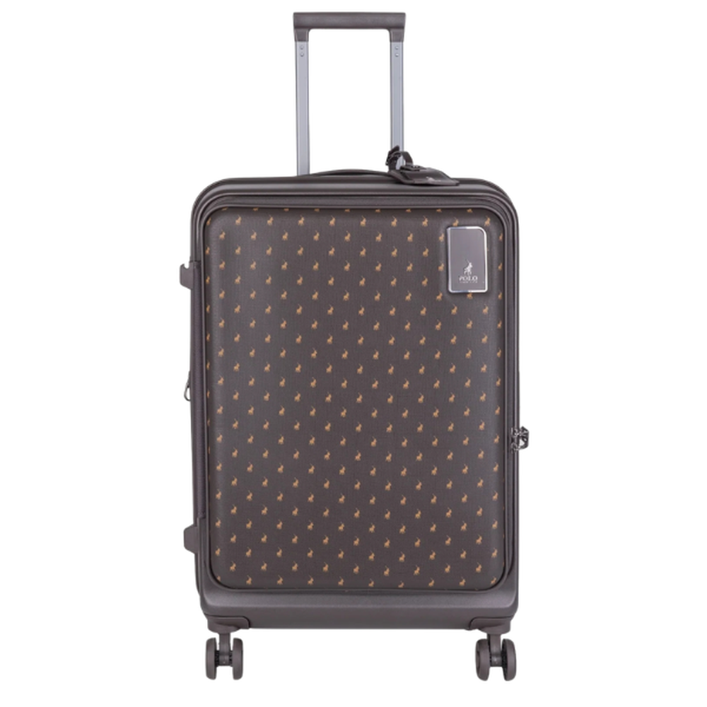 Polo Orion Trolley Luggage Bag In Brown