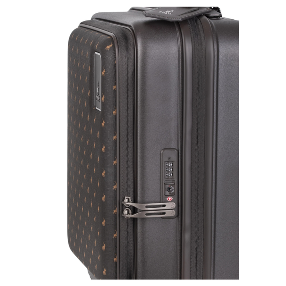 Polo Orion Trolley Luggage Bag In Brown