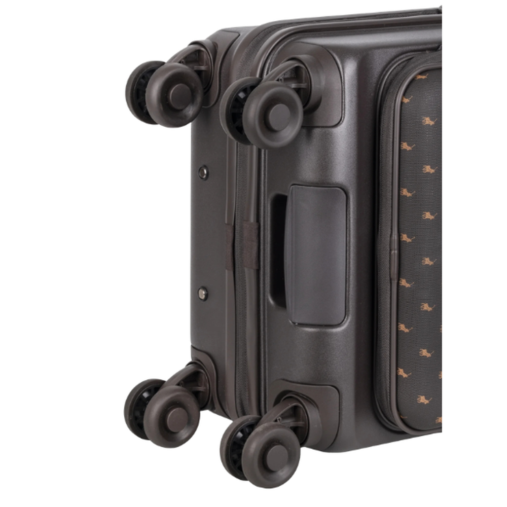 Polo Orion Trolley Luggage Bag In Brown