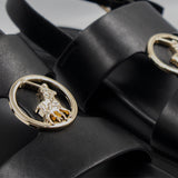 Polo Womens Moulded Trim Sandals In Black - Refined Edition