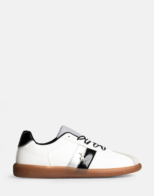 Polo Ladies Side Flash Retro Sneakers In White