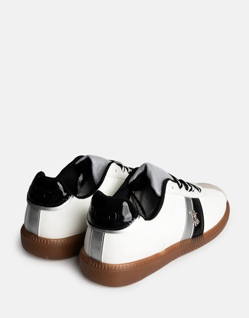 Polo Ladies Side Flash Retro Sneakers In White