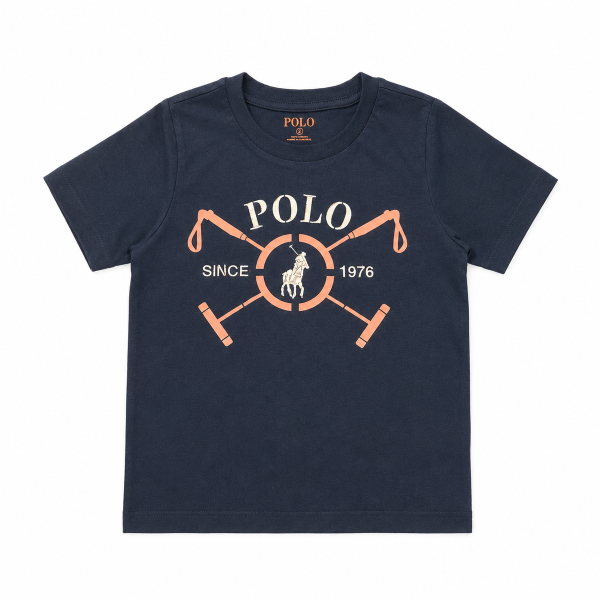 Polo Boys Luke Polo Stick Short Sleeve T-Shirt In Navy