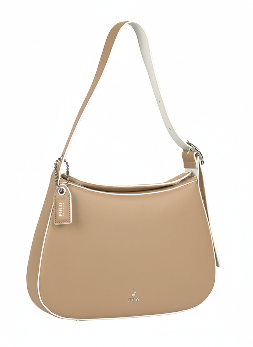 Polo Nova Hobo Bag In Latte