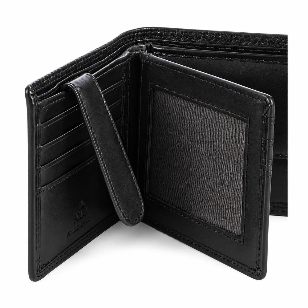 Polo Kenya Billfold With Drivers Licence Wallet In Black