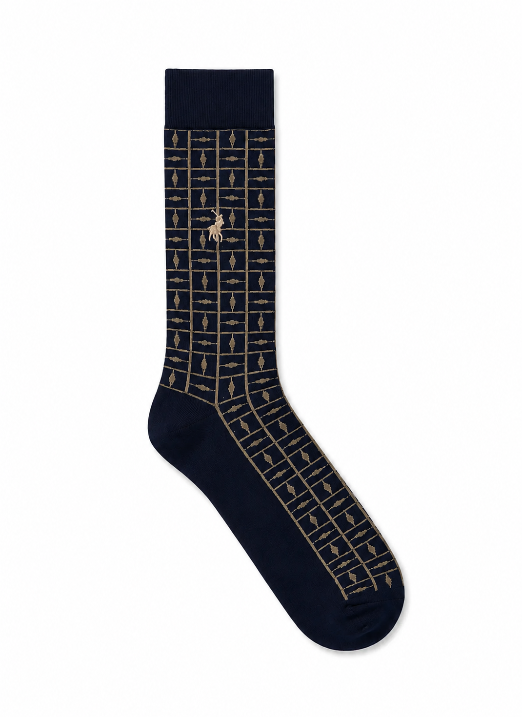 Polo Mens Cotton Anklet Socks In Navy Multi