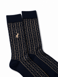 Polo Mens Cotton Anklet Socks In Navy Multi