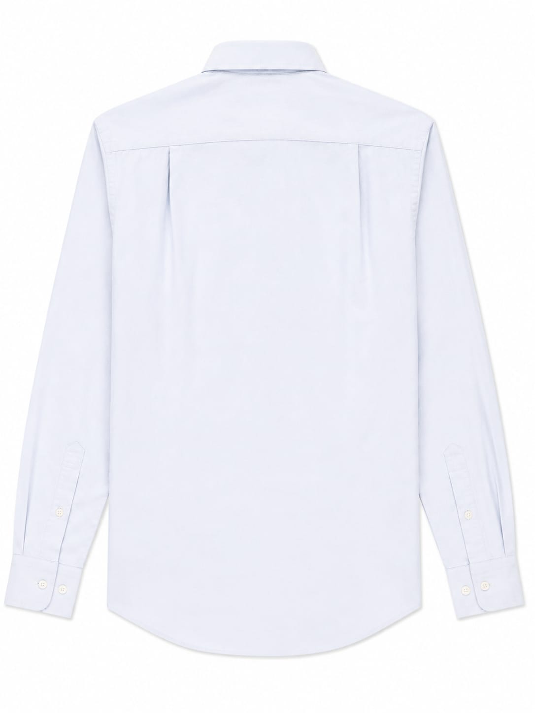 Polo Mens Long Sleeves Plain Linen Blend Shirt In Blue