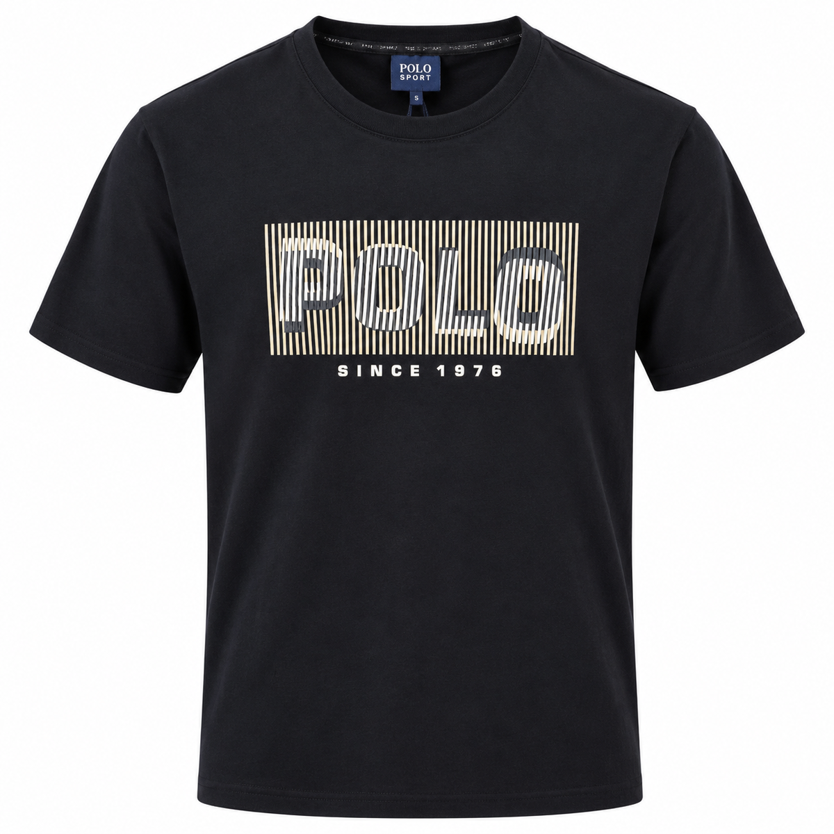 Polo Mens Sport Short Sleeve Graphic T-Shirt In Black