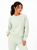 Polo Womens Sophia Long Sleeves Sweatshirt In Soft Aloe