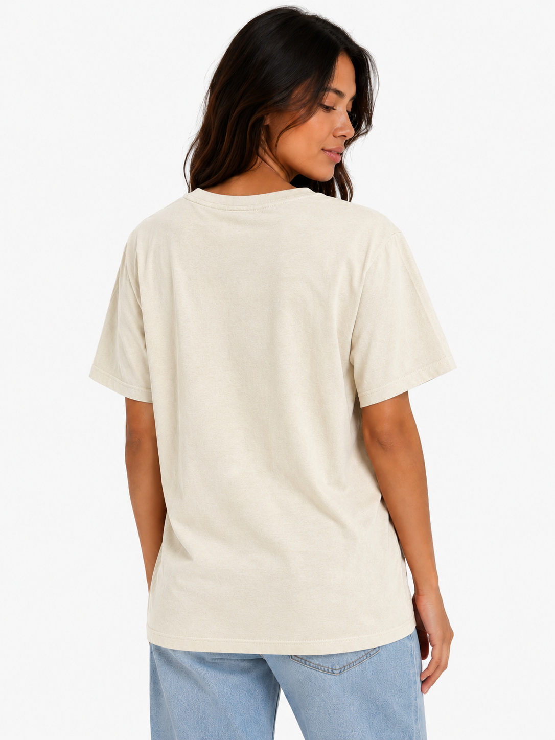 Polo Womens Aria Short Sleeves Emblis T-Shirt In Oatmeal