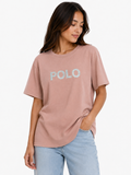 Polo Womens Aria Short Sleeves Emblis T-Shirt In Rose
