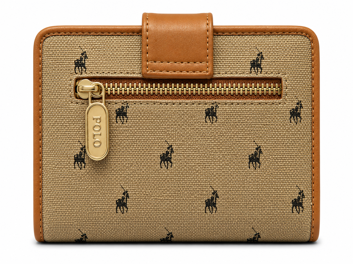 Polo Womens Peninsula Small Tab Purse In Tan/Brown