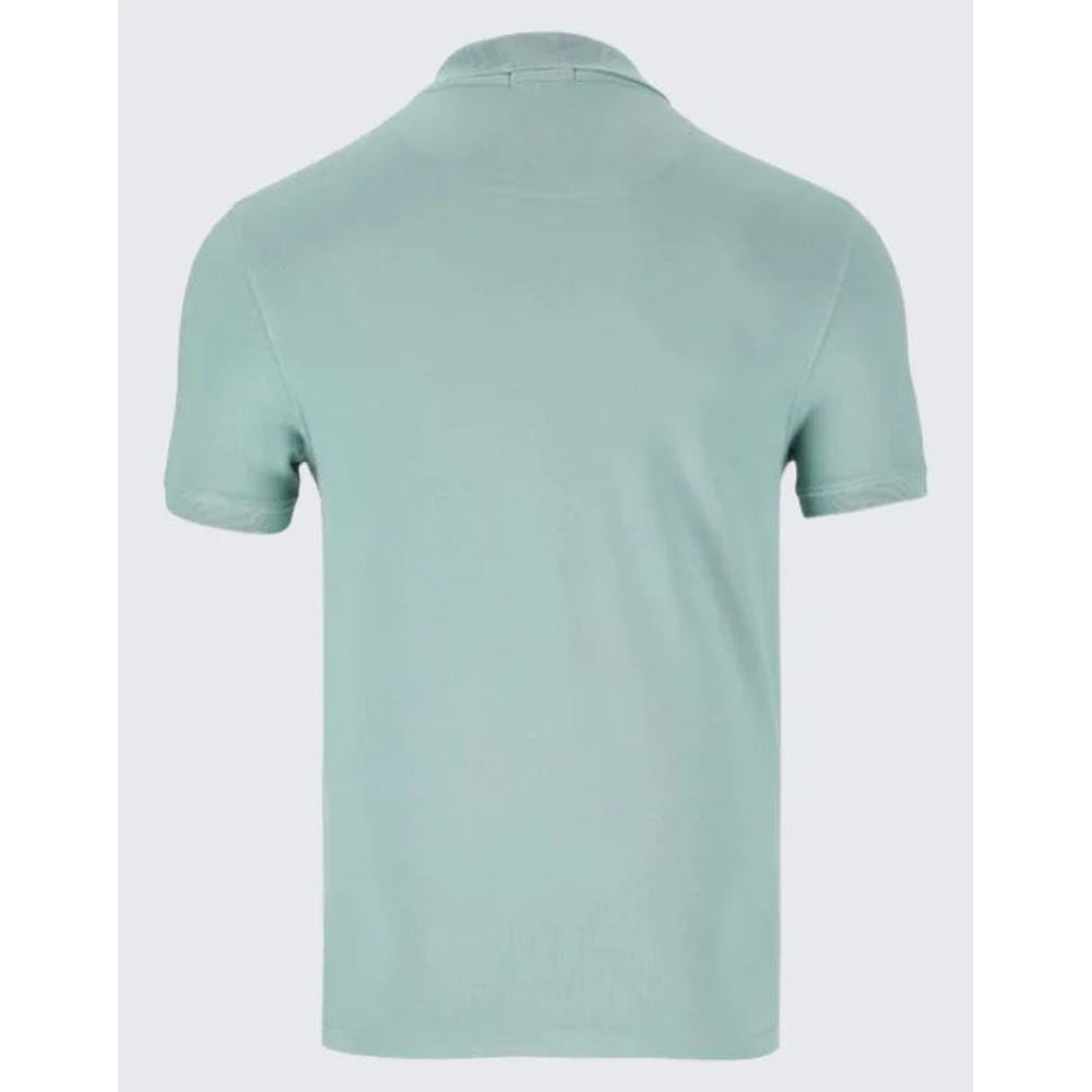 Polo Mens Essential Pique Short Sleeves Golfer In Aqua